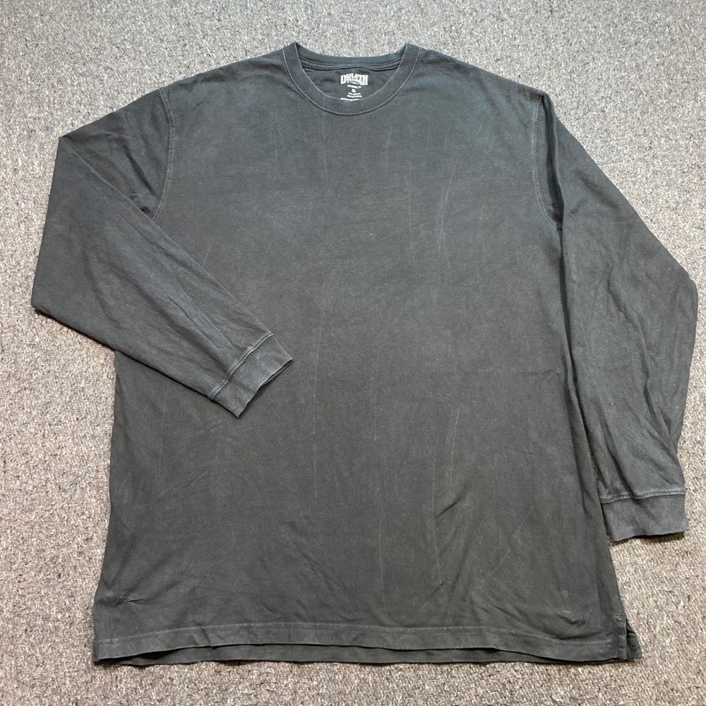 Duluth Trading Co Longtail TShirt Sz XL Mens Black Workwear Rugged Long Sleeve